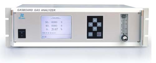 Gasboard 3000 flue gas analyzer can be used for measurement of the concentration of up to 5 gases such as SO2, NO,CO, CO2 and O2 components in sample gases simultaneously 